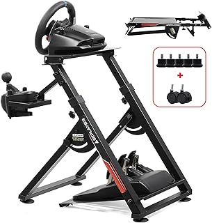 GTPLAYER Steering Wheel Holder for G923 G29 G920 T300RST500RS Gaming Steering Wheel with Force Feedback and Gear Lever TH8A V1 - Fanatec Clubsport PS4 - Tilt