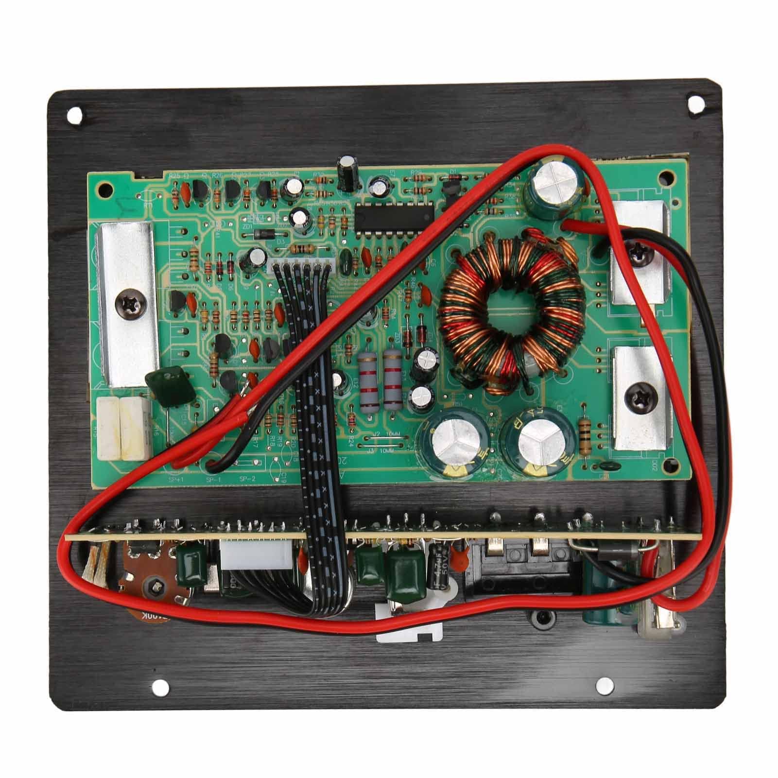 Scheda Amplificatore Audio per Auto, Scheda Amplificatore Subwoofer 12V Amplificatore Subwoofer Amplificatore Piastra Subwoofer in Lega di Alluminio per Veicoli