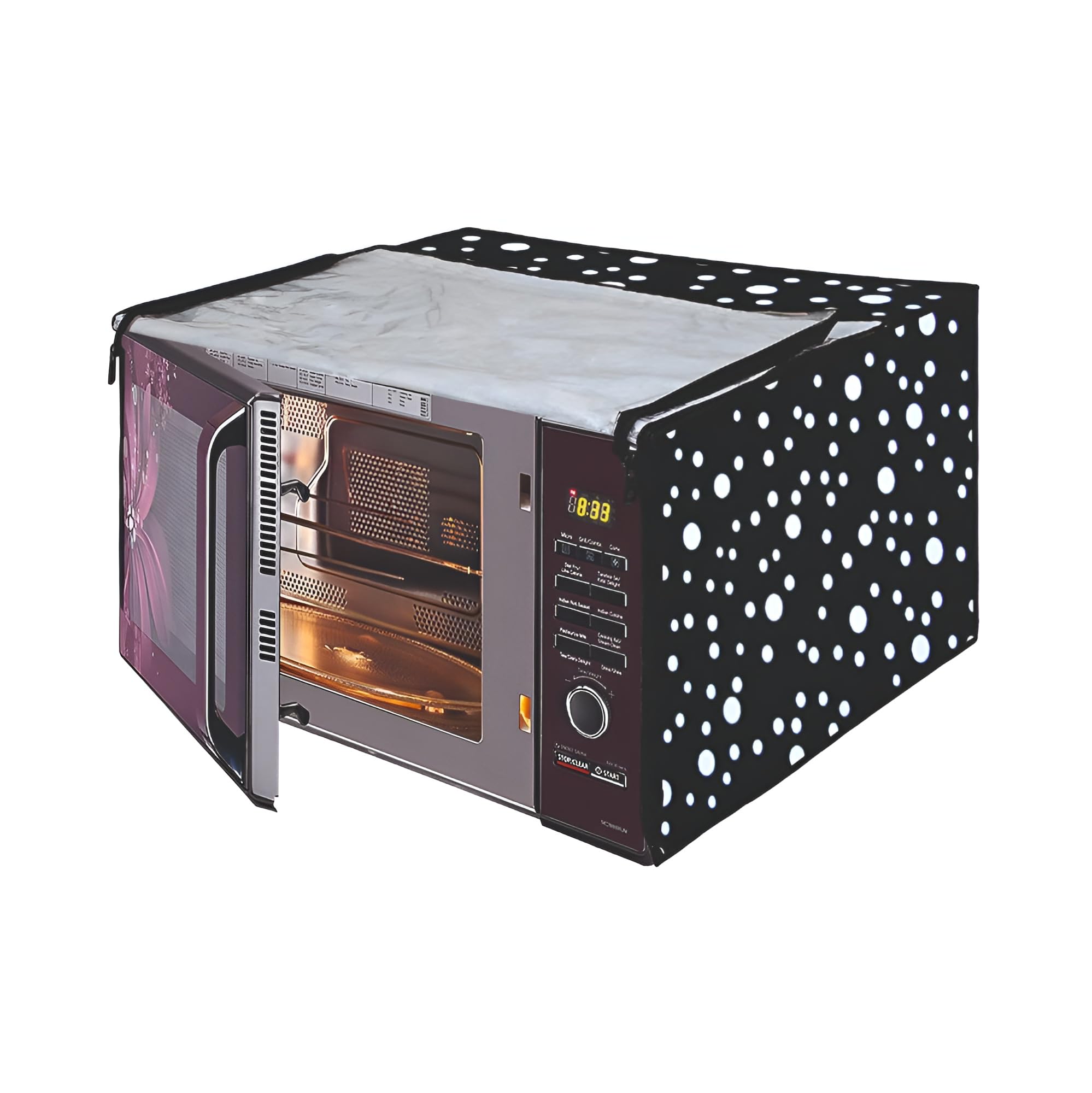 Microwave Oven Cover - Floral Digital Print -17
