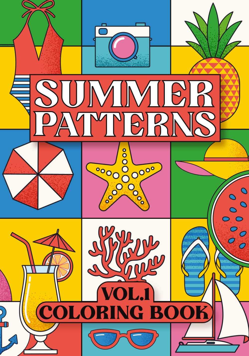 Summer Patterns: Coloring Book VOL.1 (Decorative Patterns)
