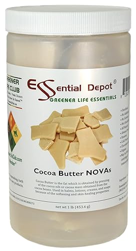 Chips y trozos de manteca de cacao – sin refinar – orgánico – 1 libra – fácil de medir – NO: aditivos, conservantes, colorantes o desodorantes – sin