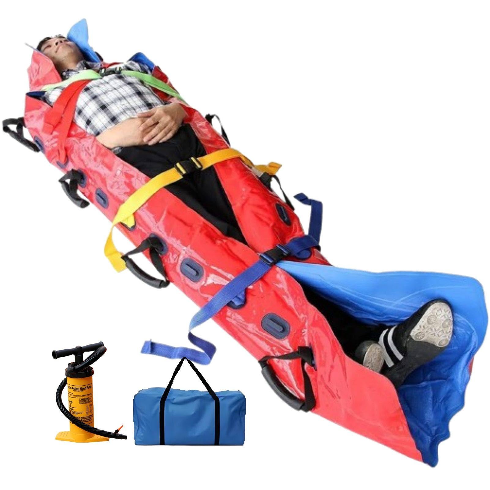 MhWrughts First Aid Vacuum Stretcher, Portable Negative Pressure Rescue Mattress with TPU Particle Filling, Full-Body Immobilization Device for Medical Emergency Transfer