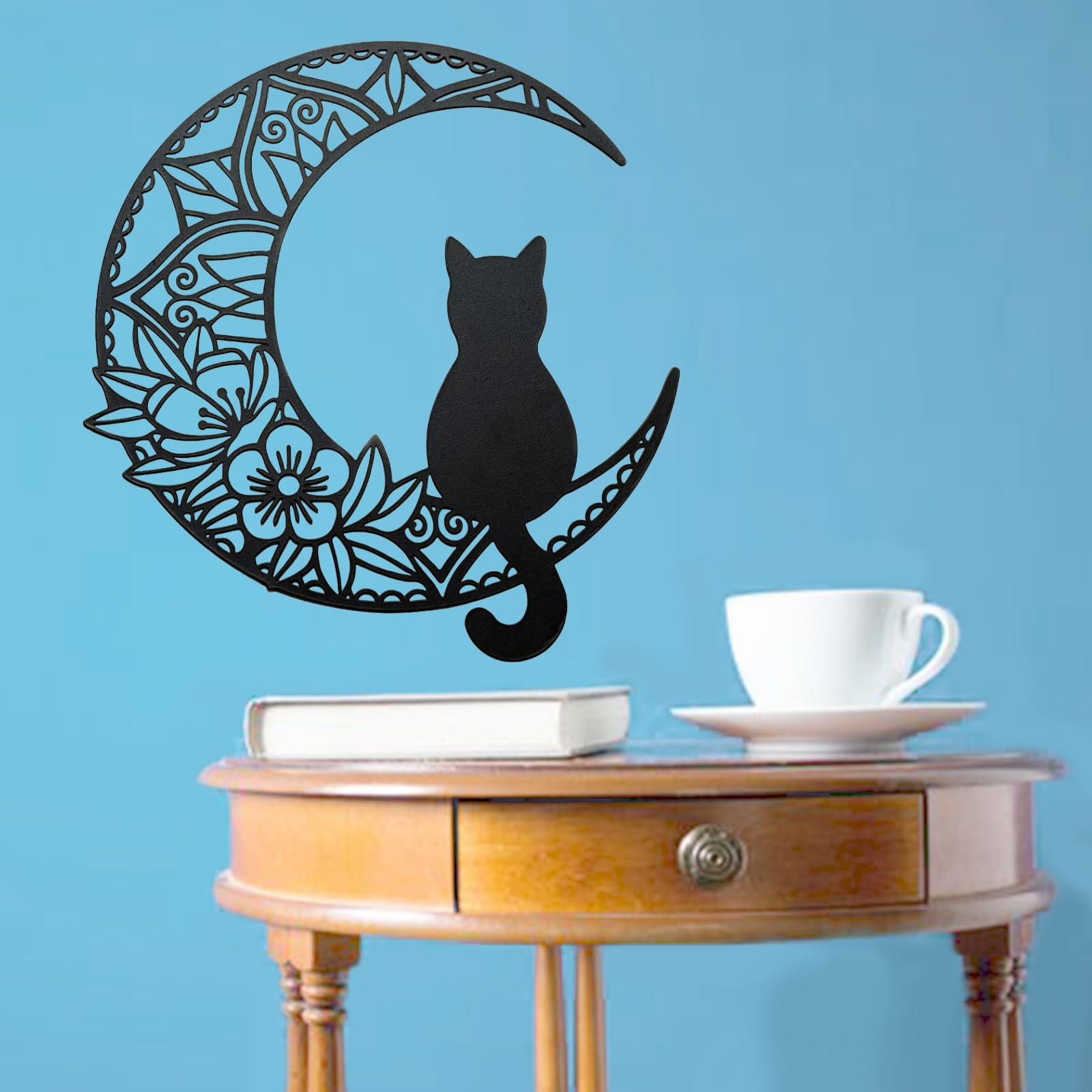 Art Wall Decor Metalen wandsculpturen met LED-verlichting, Luxe metalen wanddecoratie voor woonkamer Slaapkamer Kantoor Wandkleden Luxe handgemaakte decoratie Geschenken Muur hangend standbeeld D
