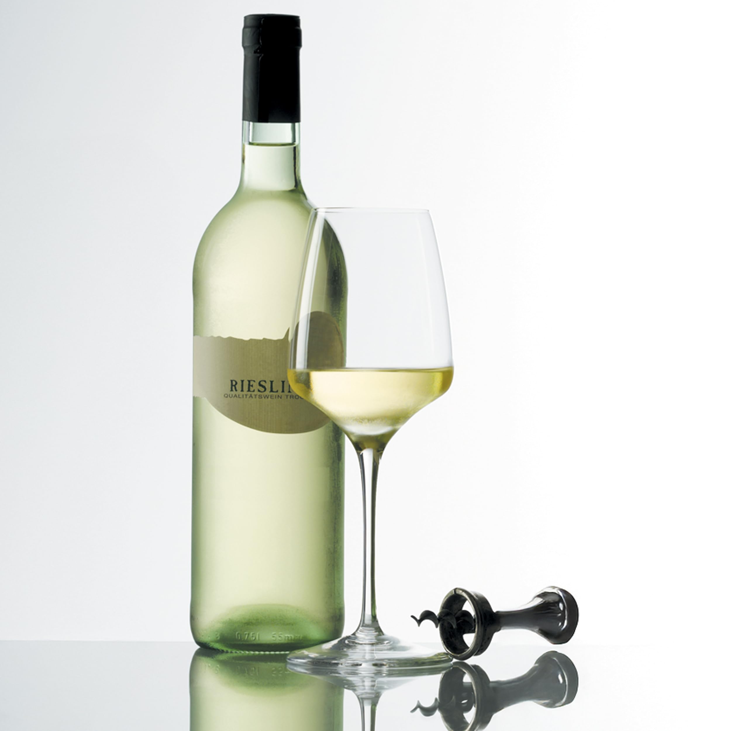 Stölzle Lausitz Witte Wijnglazen Classic Set van 6, 305ml – Duurzame Kristallen Glazen Ideaal voor Lichte Witte en Rode Wijnen – Vaatwasserbestendig
