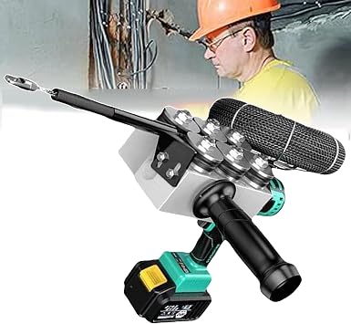 Electrical Wall Wiring Machine With Tool Bag Portable Pipe Thigher Electrical Cable Conduction For Feeding Wire Through Walls Cordless Cable Pulling Tool