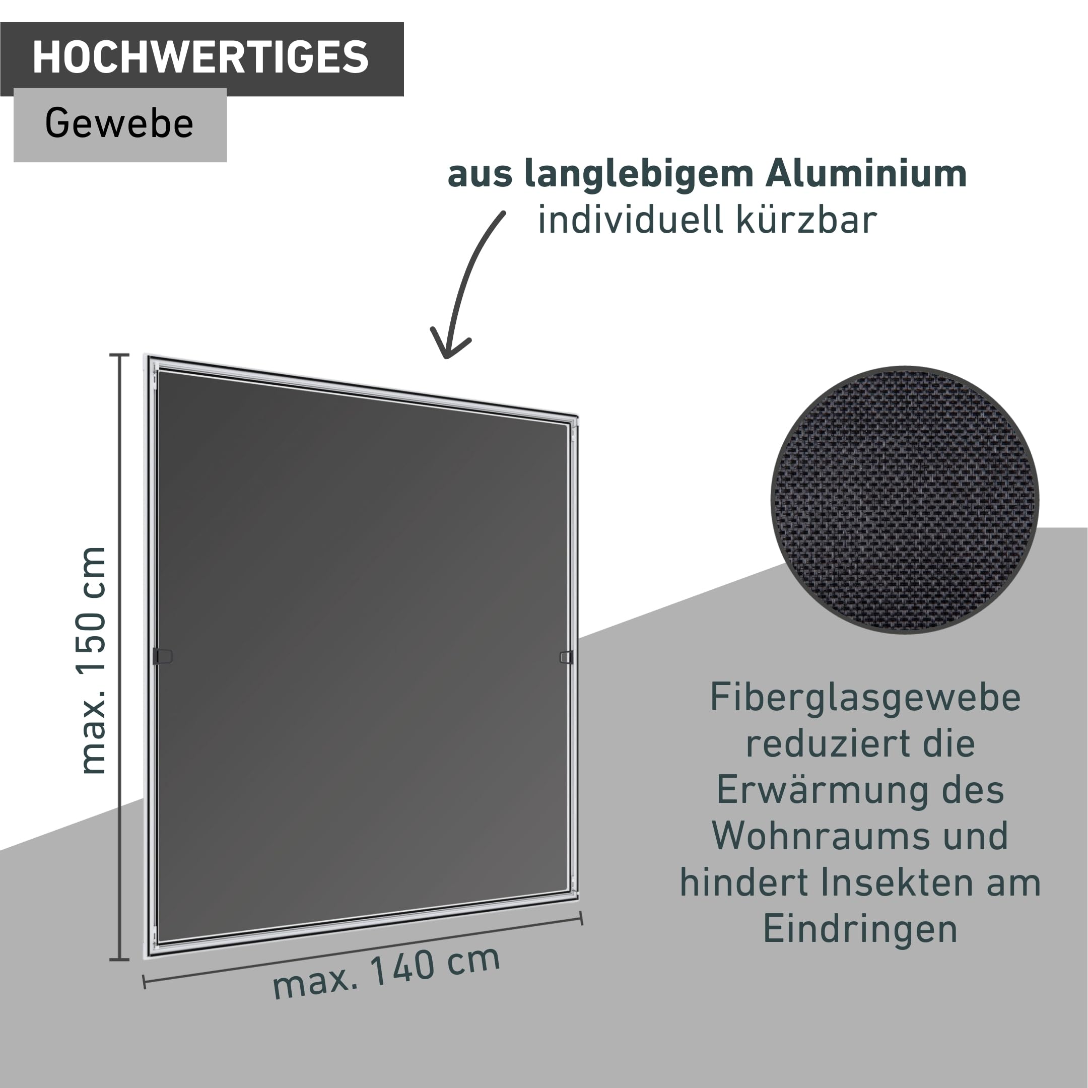 Windhager is COOL Rahmen Fenster 140x150cm W.