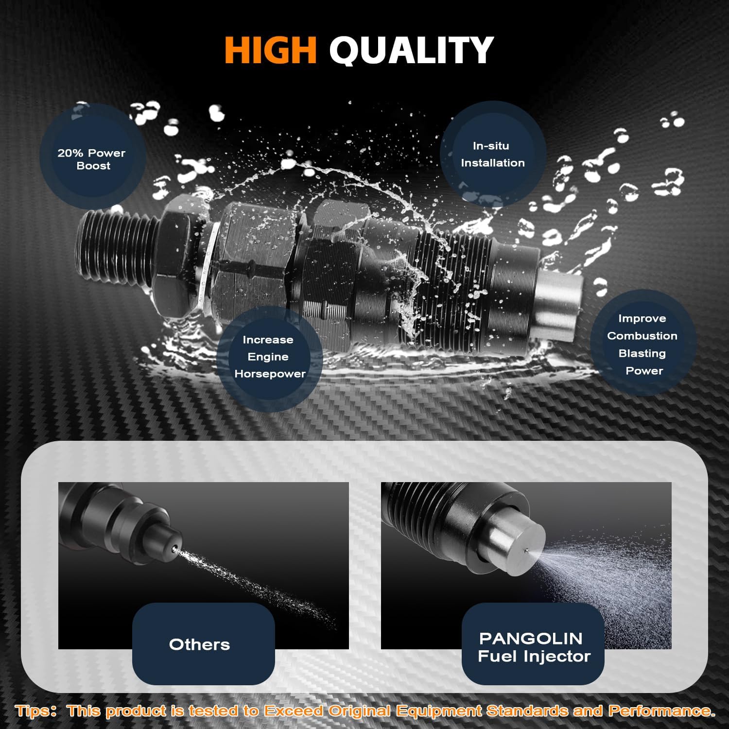 PANGOLIN 1KZ-TE Diesel Fuel Injector 4PCS For Toyota Hilux Surf Prado 1KZ-TE 3.0 L Aftermarket Parts, Replace 093400-7040