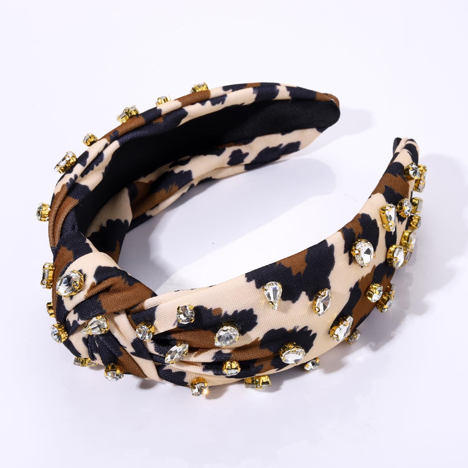 Amazon.com : HSWE Leopard Knotted Headband for Women Pearl 