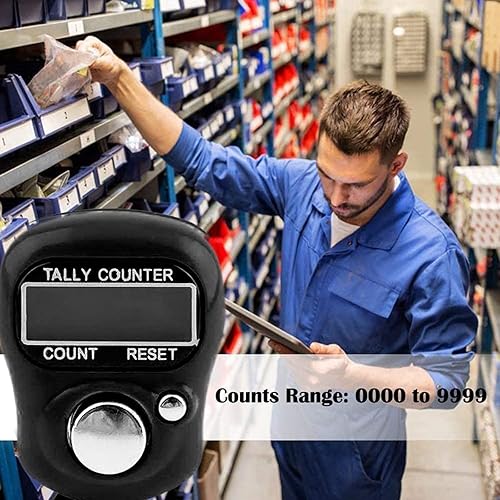 Miniatura 5 de Contador electrónico de dedos, pantalla digital electrónica LCD de 5 dígitos, contador de cuentas de mano para golf, contador de mercancías, regazo