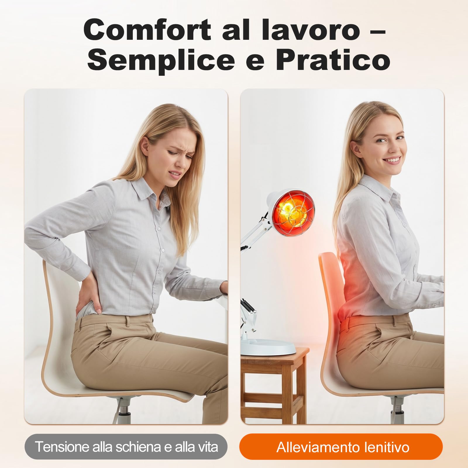 Cozion Lampada In-frarossi Riscaldante, 100W Lampada a In-frarossi Termica a Raggi In-frarossi Lampadas Luce Rossa per Uso Domestico