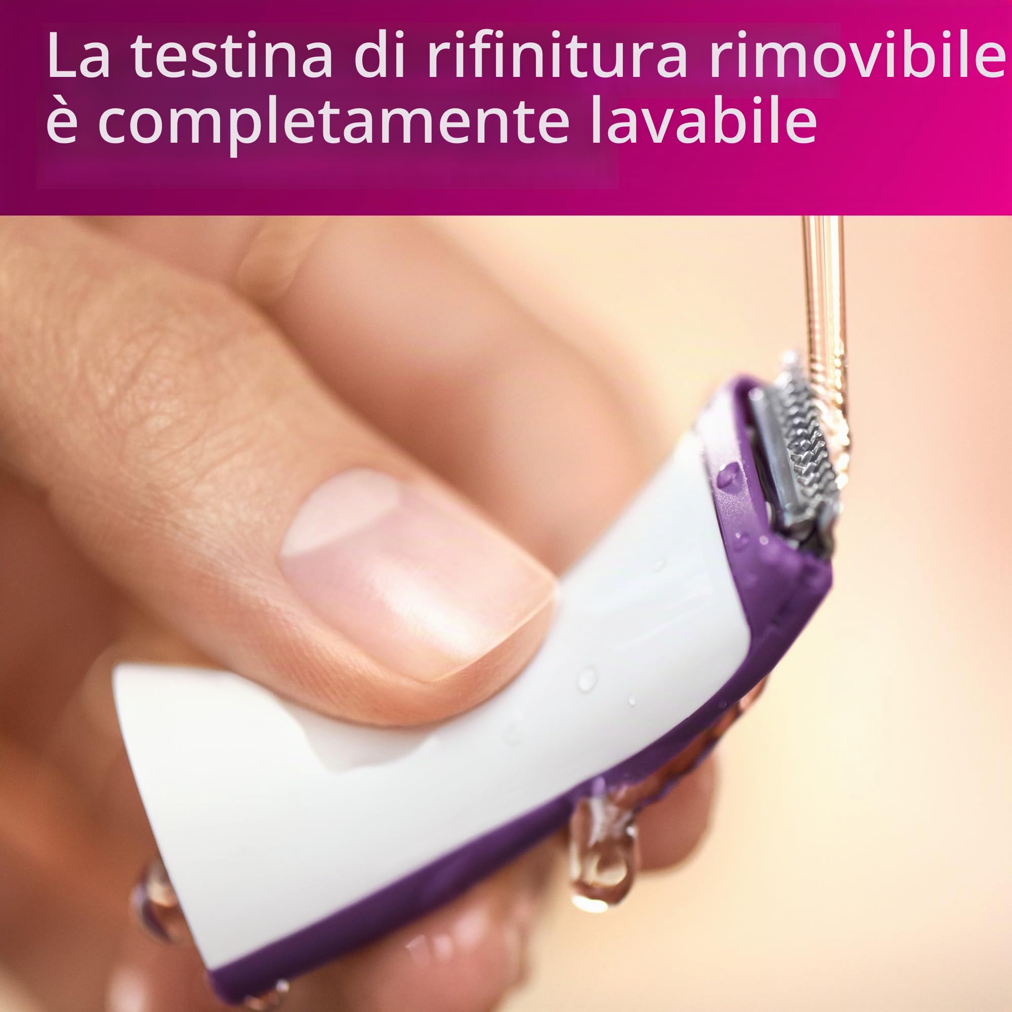 Philips Rifinitore per zona bikini, con testina di rasatura e pettine
