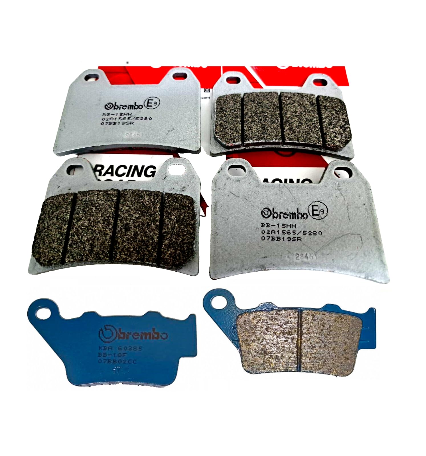 BREMBO KIT PASTIGLIE FRENO 2 CP ANTERIORE + 1 CP POSTERIORE (APRILIA DORSODURO 750 2008-2016)
