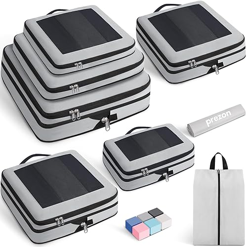 8 Set/6 Set/4 Set Compression Packing Cubes for Travel, Lightweight