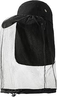 Sun Protection Fishing Hat with Neck Flap Mosquito Beekeeping Beekeeper Bee Hat with Veil Beekeeping Supplies