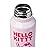 Silver Buffalo Hello Kitty Kawaii Strawberry Milk Pink Stainless Steel Water Bottle with Strap, 27 Ounces