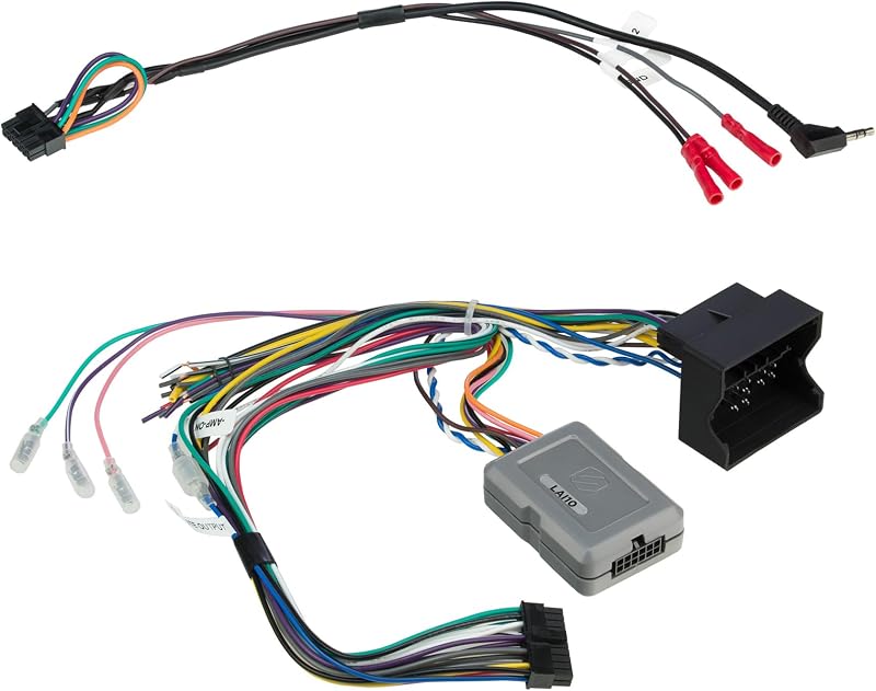 Link+ LAI10 Factory Stereo Replacement Interface Steering Wheel Control Adapter Compatible with Select 2004-15 Audi Vehicles - Car Radio Wiring Harness - Retains Bose Amp with Optional Module