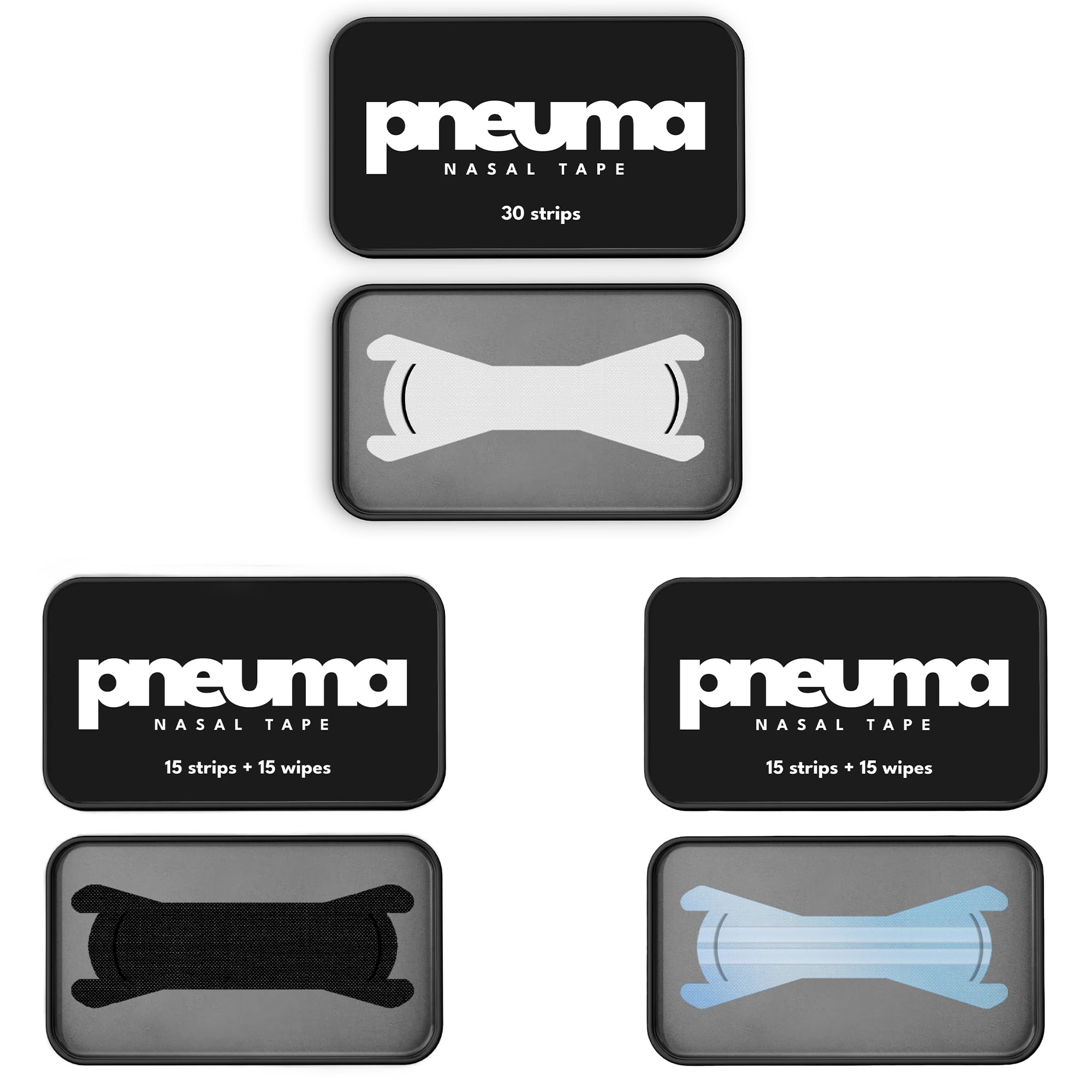 Pneuma Nasal Tape Ultimate Bundle Recovery Performance Nasal Strips Nose Strips for Breathing Snoring to Enhance Sleep Quality