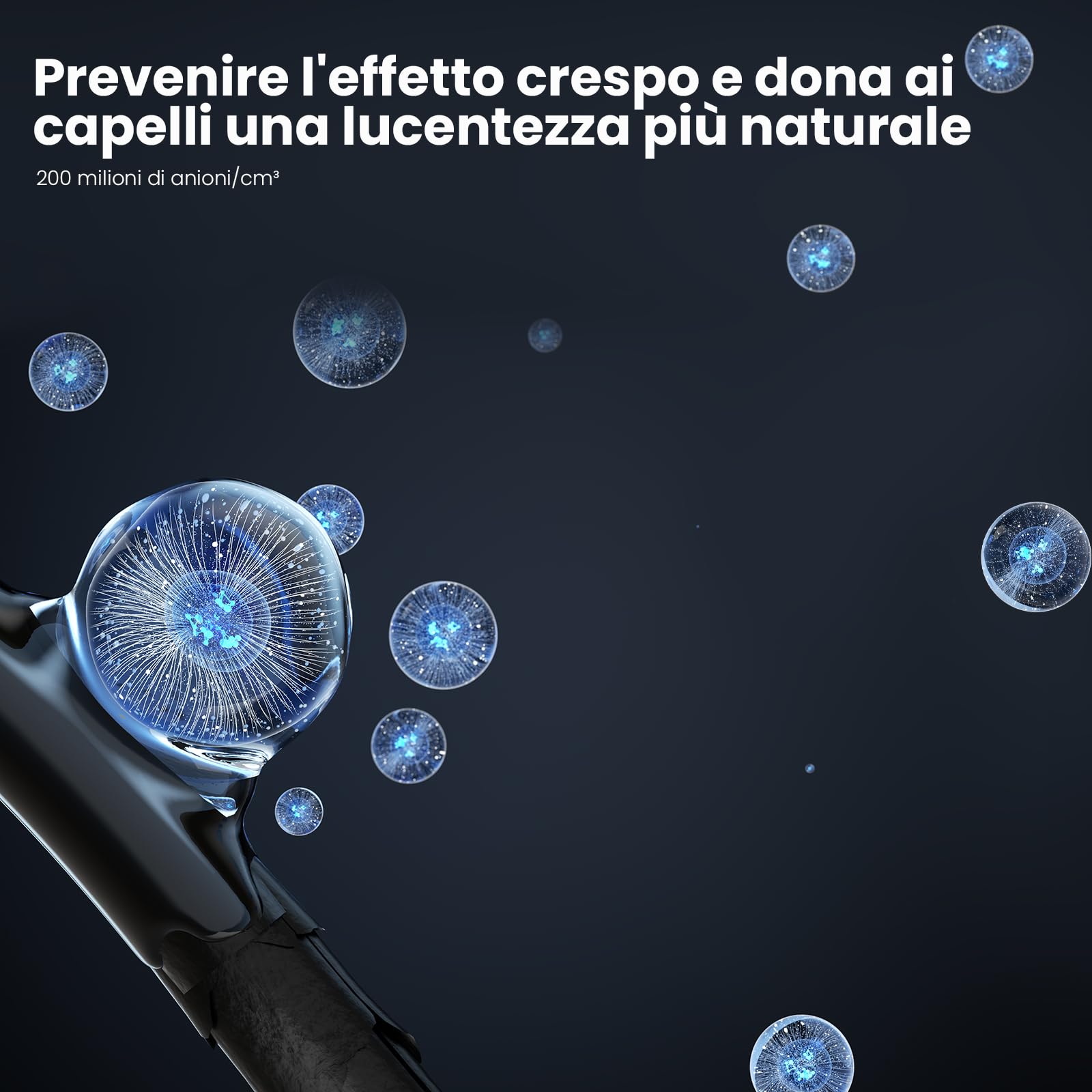 SOOCAS Nova Asciugacapelli Ioni, Phon Capelli Silenzioso Alta Velocità, Controllo Intelligente della Temperatura e Tecnologia agli Ioni Negativi, Phon 110.000 Giri/Min con Diffusore e Supporto