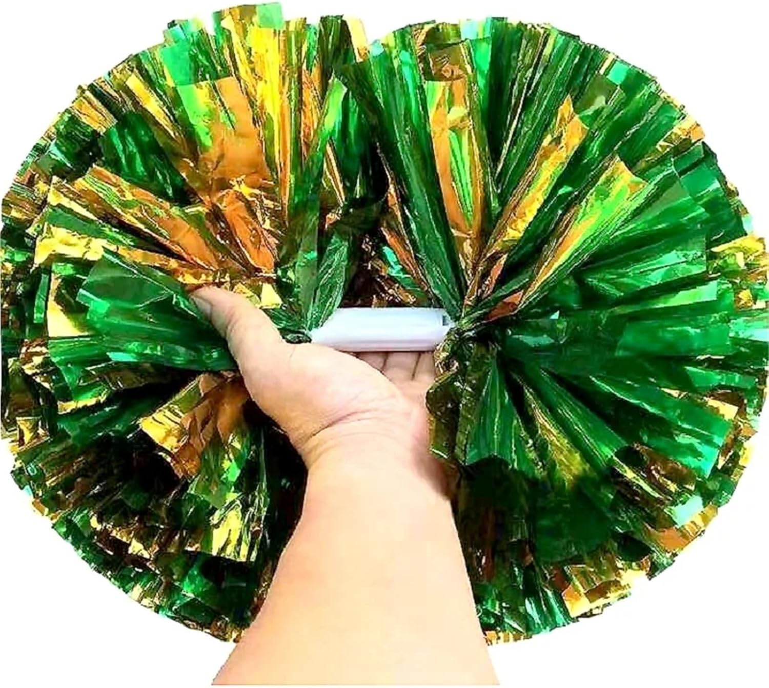 Dance Cheerleading Pompoms, Cheerleading Pom Poms Pack of 10 Multicolor 30-38CM