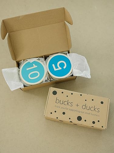 Miniatura 8 de Coloridas piedras de madera para niños, juego de 10 números vibrantes para saltar al aire libre, piedras decorativas de jardín seguras y duraderas