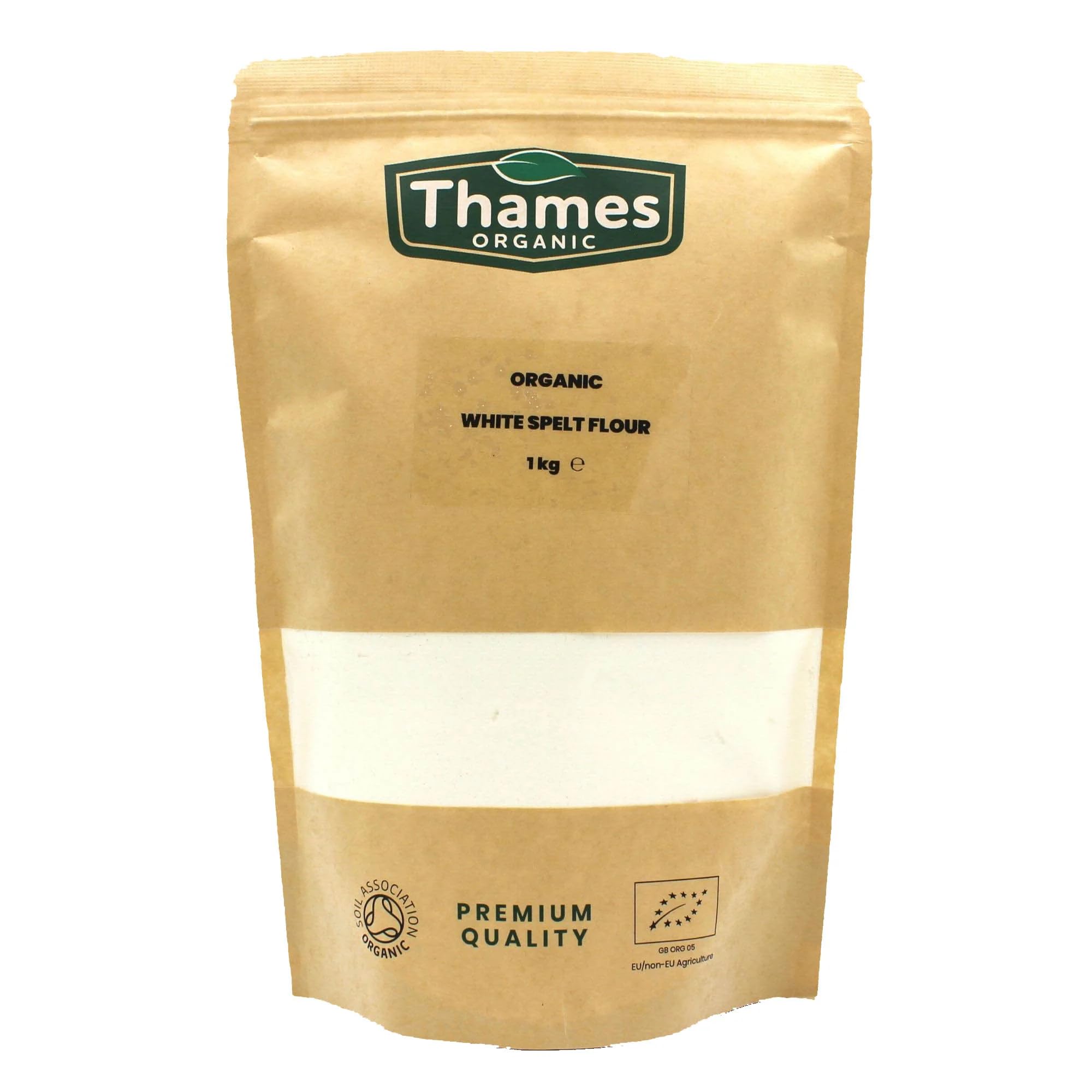 Organic White Spelt Flour - Premium Quality, Nutty Flavor, Ideal for Baking, Sustainably Sourced, 100% Organic (1kg)