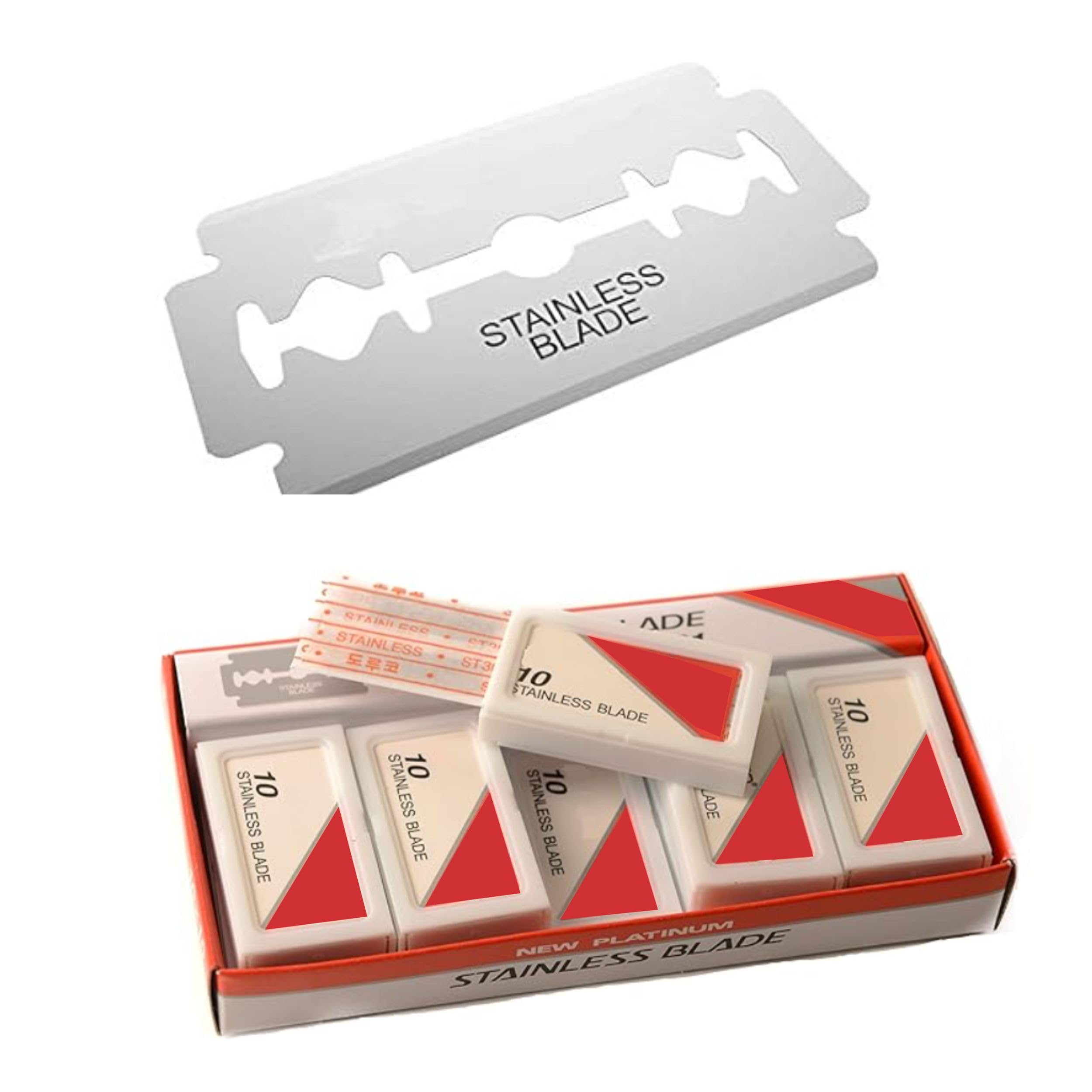 Amazon.com: [100 PACK] Double Edge Stainless Steel Razor Blades