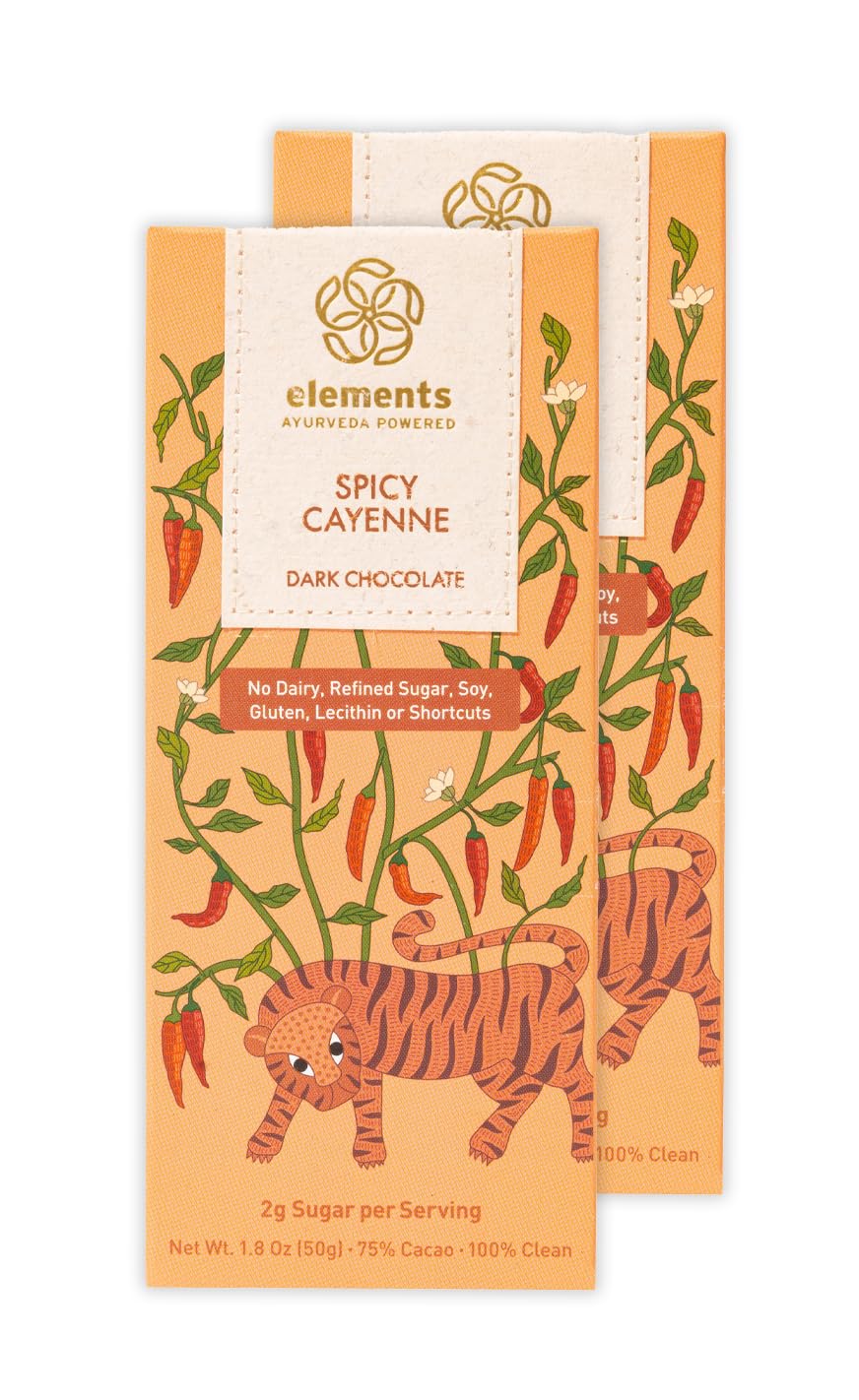 Elements Truffles Spicy Cayenne Chocolate Bar w/Cinnamon