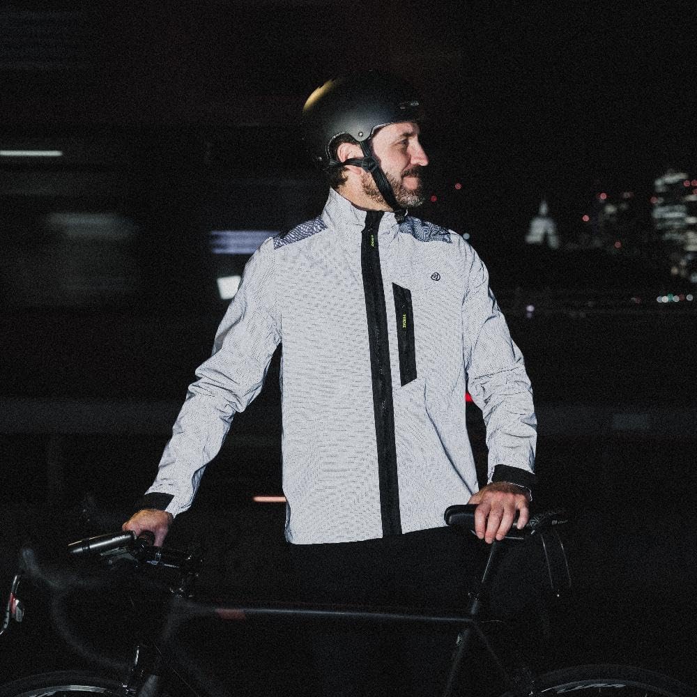 REFLECT360 Plus APEX Men's 100% Reflective Waterproof Cycling Jacket - Image 2