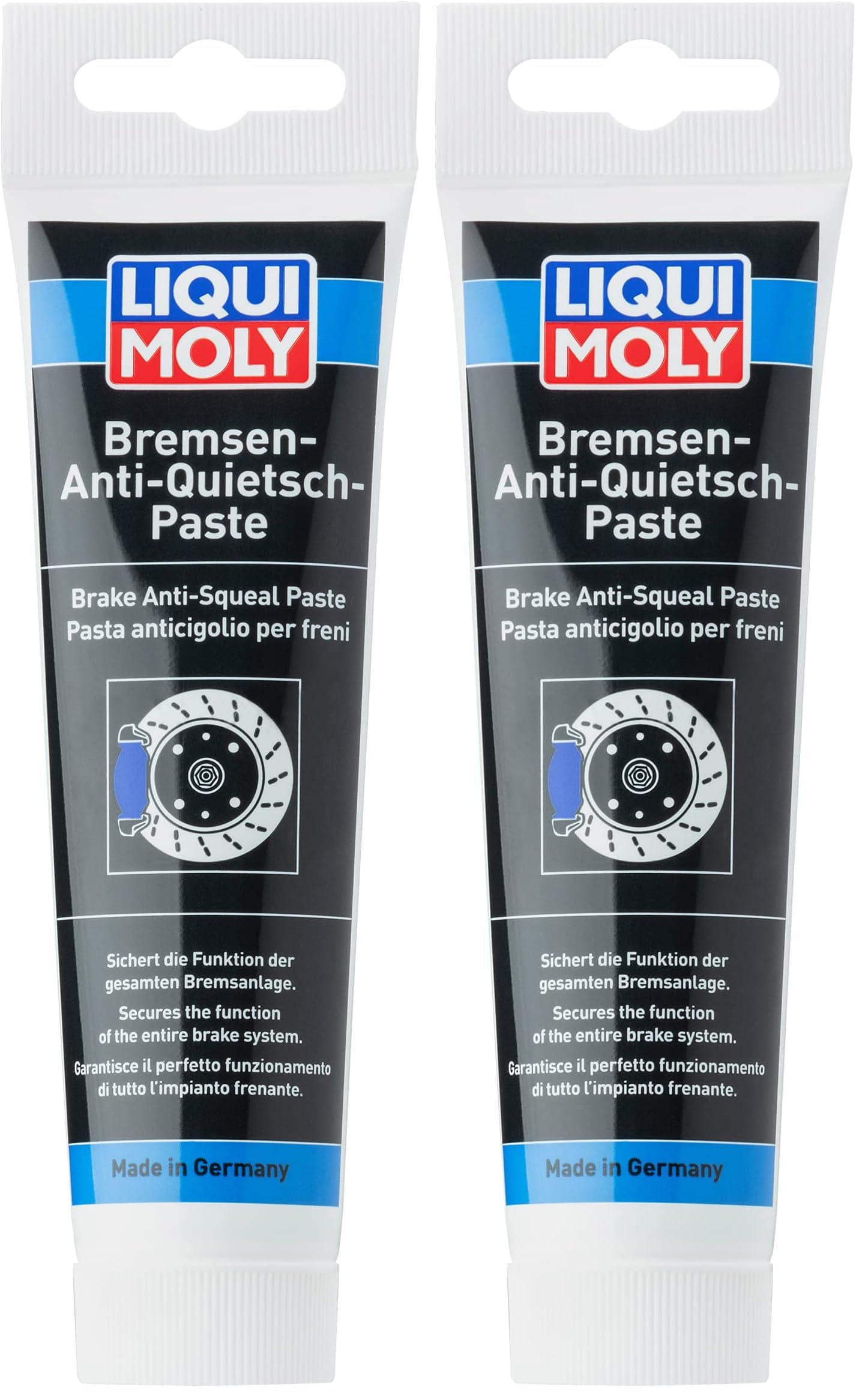 LIQUI MOLY Pasta anticigolio per freni | 100 g | Impasto | SKU: 3077 (Confezione da 2)