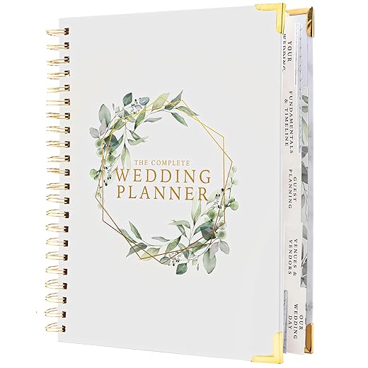 Your Perfect Day Wedding Planner Book and Organizer - Wedding Planner Book - Bridal Planning Binder with Countdown Calendar - Bride Gifts - (FLORAL)