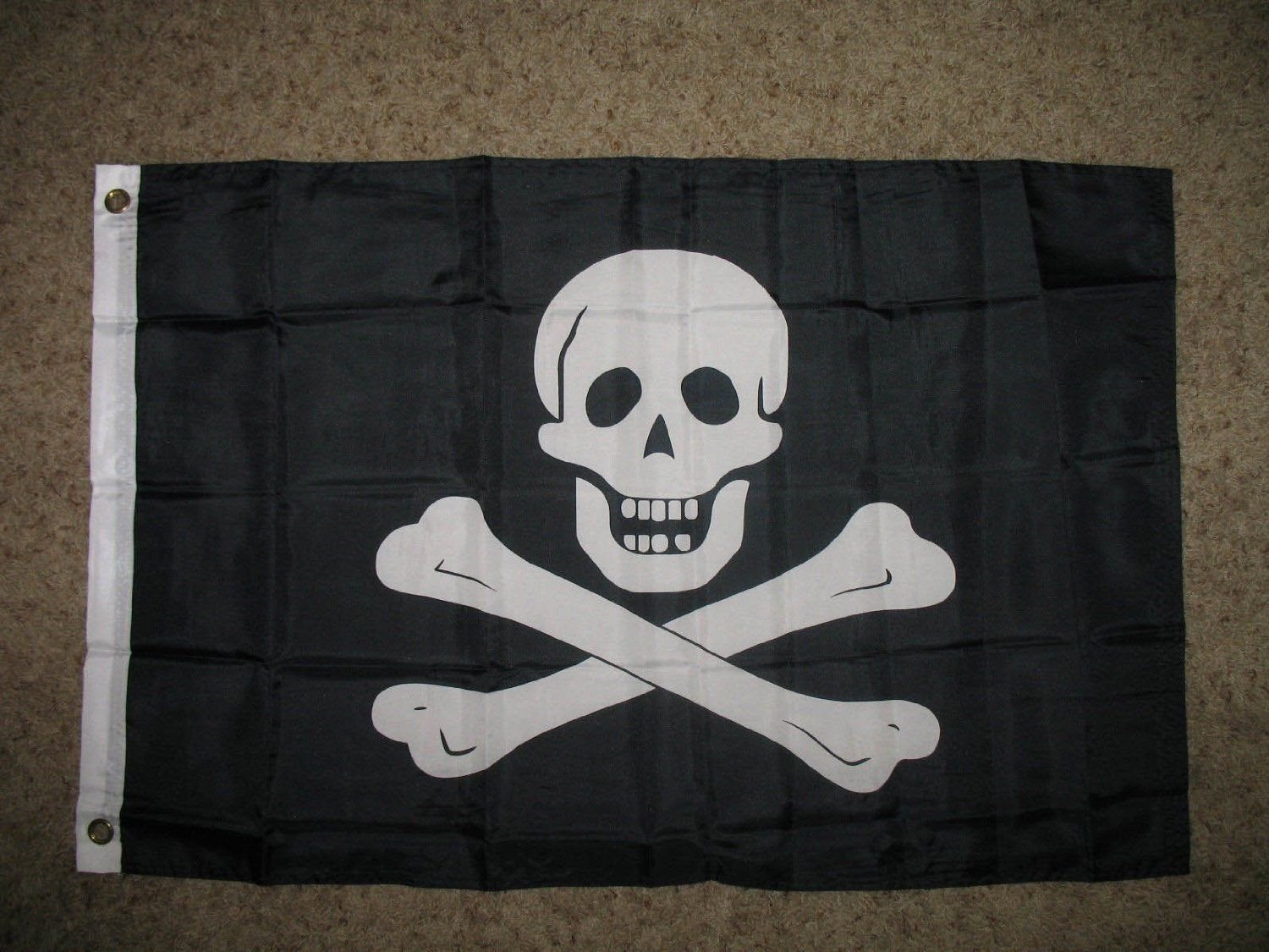 Amazon.com: 3x5 ft Jolly Roger Pirate Edward England No Patch Flag