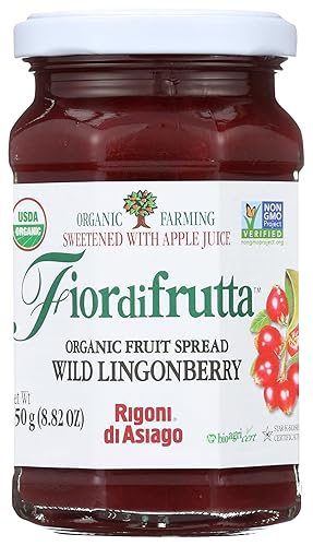 Rigoni Di Asiago Fiordifrutta - Crema para untar de frutas, bayas silvestres, orgánica, 8.82 onzas