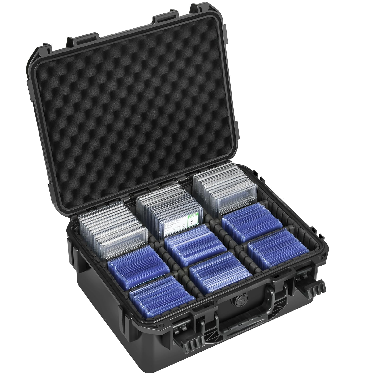 Case Storage for Graded Sports Cards - PSA Baseball, Basketball, Football Trading Card Holder, Waterproof Protective Organizer Box for Zion, Slab, Top Loader, Magnetic