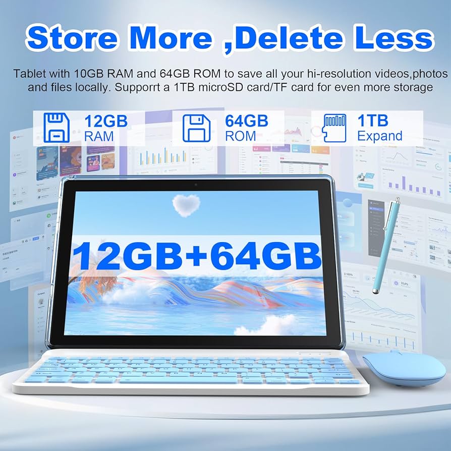 Android15 タブレット 10インチ12GB+64GB+2TB Amazon.co.jp: 2025新登場·Android 15 タブレット - タブレット