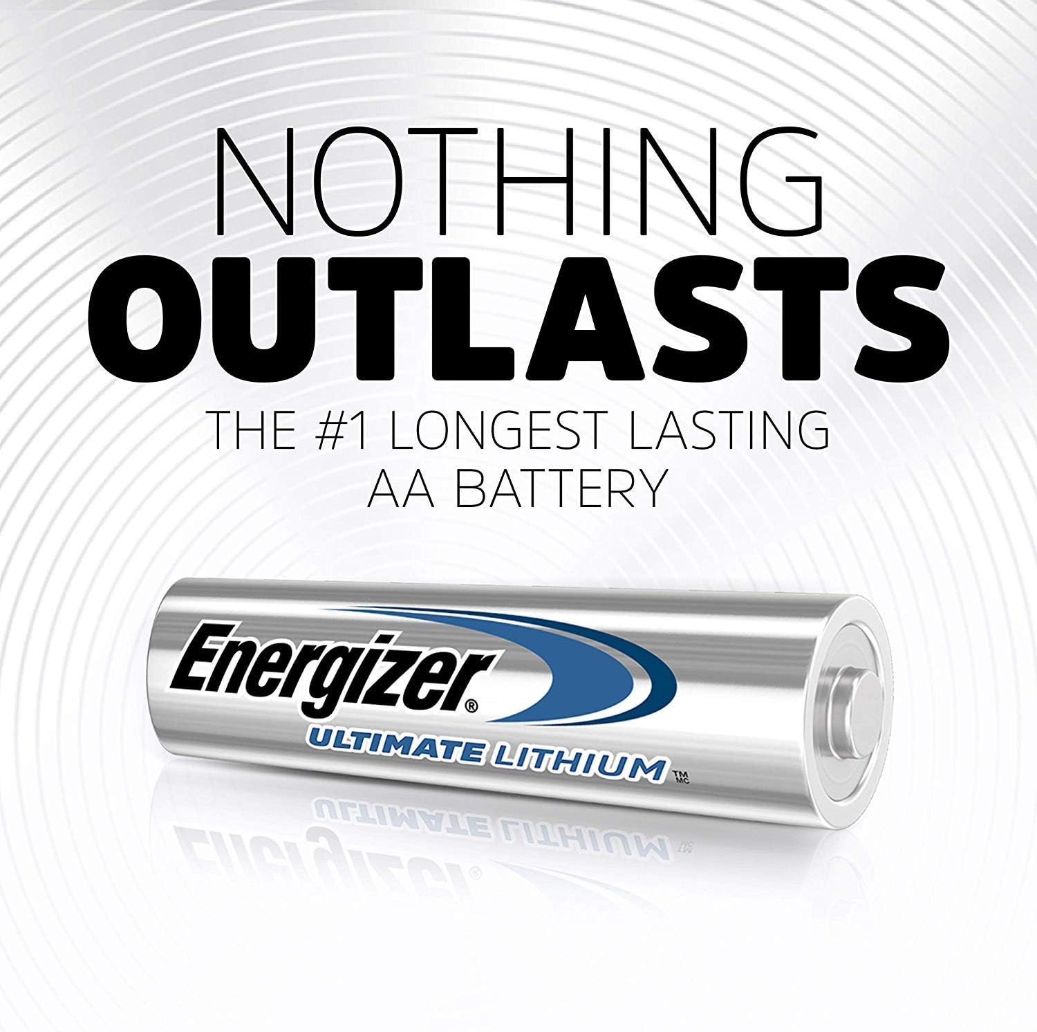 Energizer AA Lithium Batteries, World's Longest Lasting Double A Battery, Ultimate Lithium (4 Battery Count)
