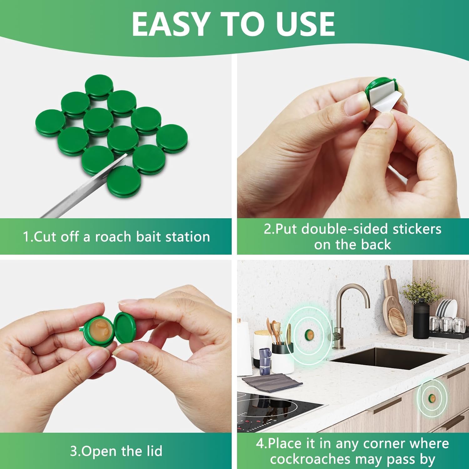 12 Pcs 𝐂𝐨𝐜𝐤𝐫𝐨𝐚𝐜𝐡 Gel Bait — view 2