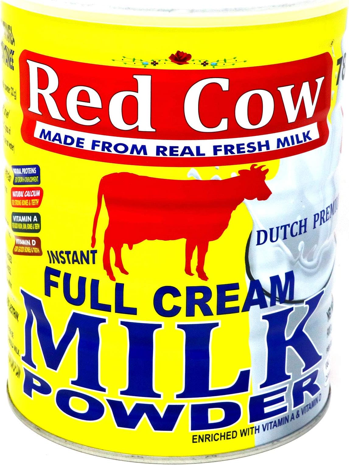 Full Cream Milk Powder 900g, Made from Fresh Milk, Dutch Premium, Product of Netherlands