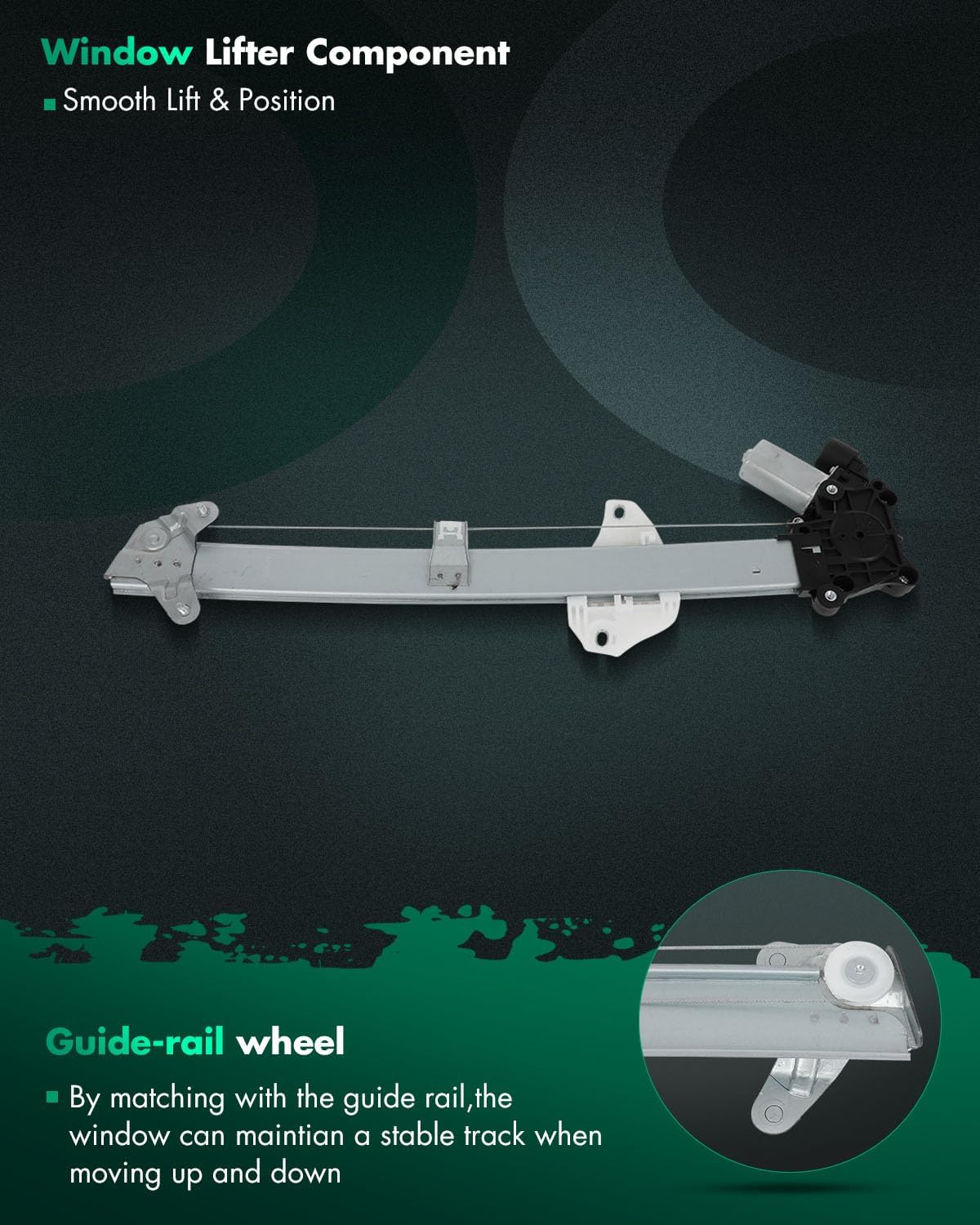 SCITOO Front Left Driver Side Power Window Regulator With Motor Replacement for 2017-2021 for Honda CR-V