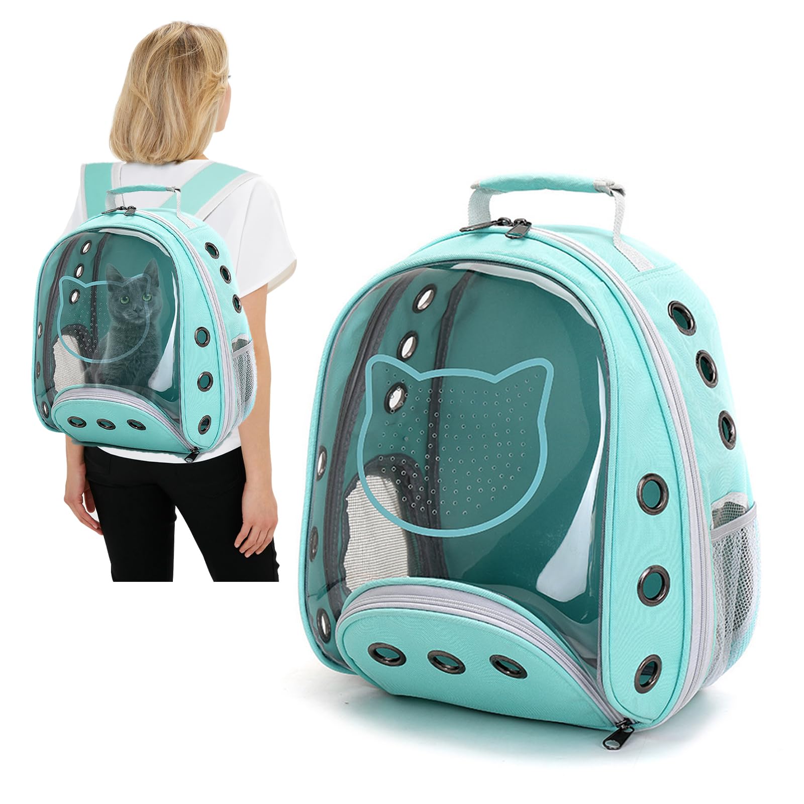 Zaino Portanimali PETCUTE Con Capsula Spaziale - Traspirante, Sicuro, Per Cani E Gatti - Foto 9