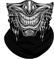 Vista 16 de Obacle Máscara facial de calavera para polvo, viento, protección solar, hombres y mujeres, motociclismo