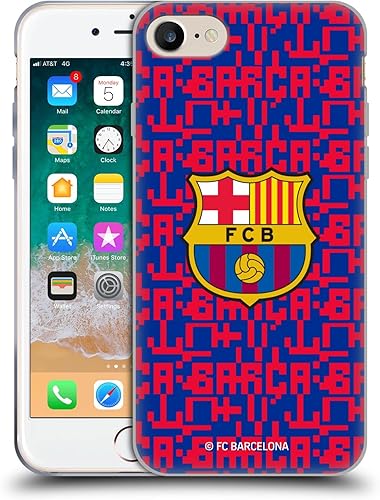 Miniatura 8 de Head Case Designs Officially Licensed FC Barcelona Barca Type Graphics Soft Gel Case Compatible with Apple iPhone 78  SE 2020 & 2022
