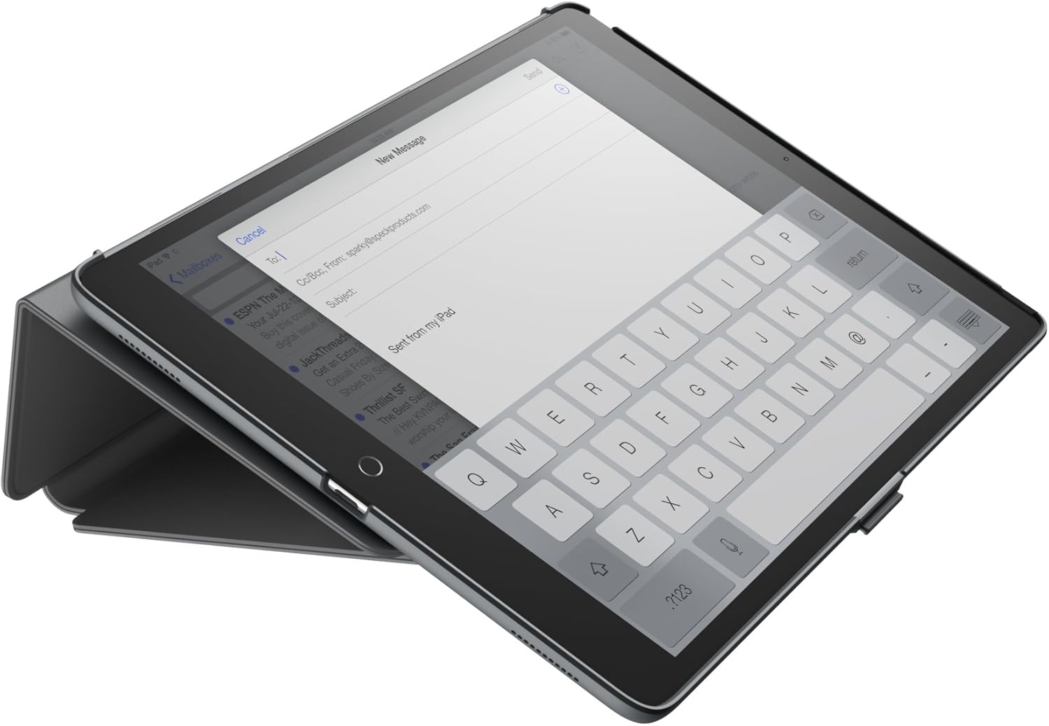 Speck Products 91905-5999 Balance FOLIO Case and Stand for 10.5" iPad Pro (2017) with Magnets, Stormy Grey/Charcoal Grey