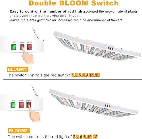 Miniatura 27 de Luz LED de crecimiento SPF4000 de 400 W, cobertura de 5 x 5 pies con nuevos diodos y luces IR de espectro completo, lámparas de cultivo vegetal