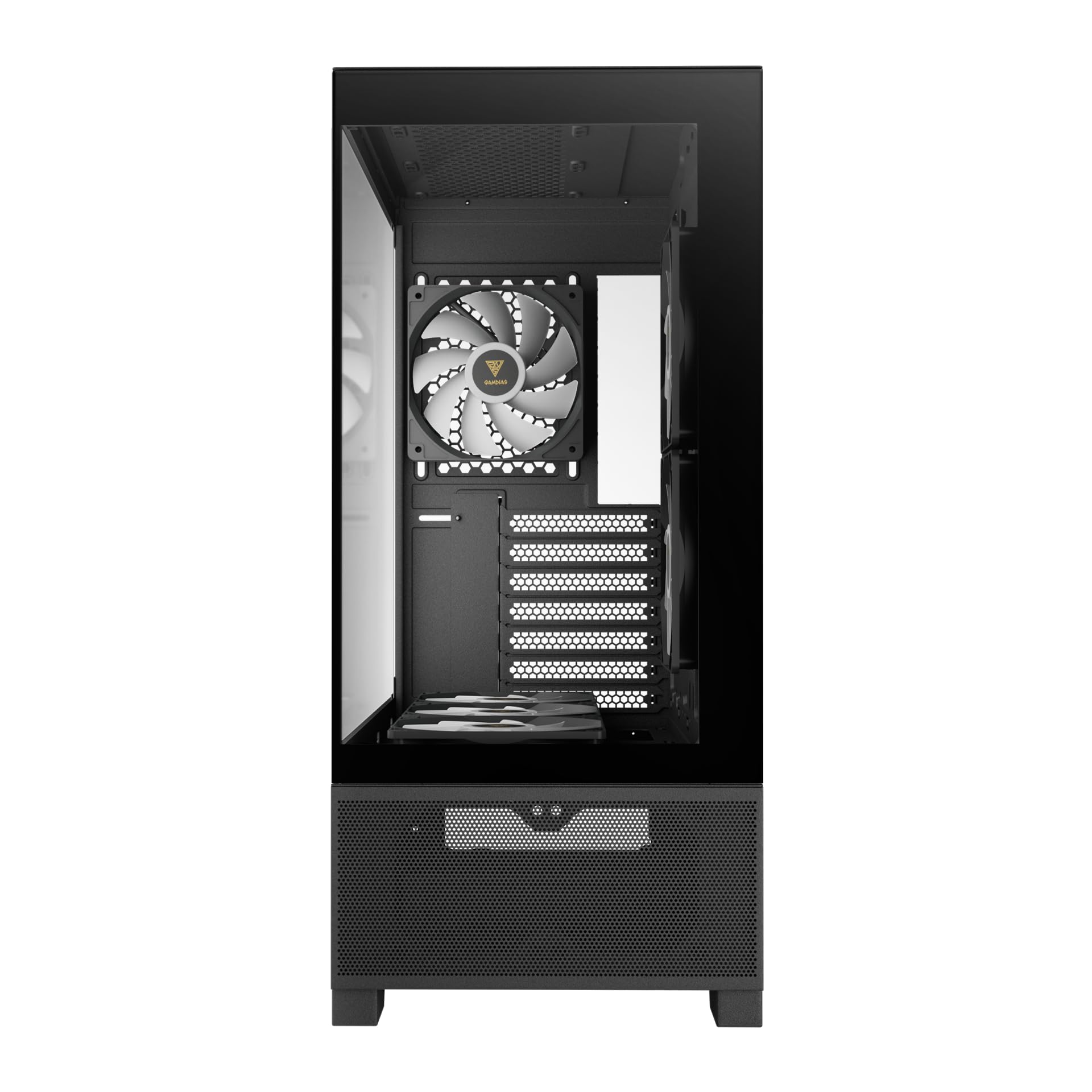 Gamdias AURA GC12 - Custodia per gamer, 6 ventole, colore: Nero