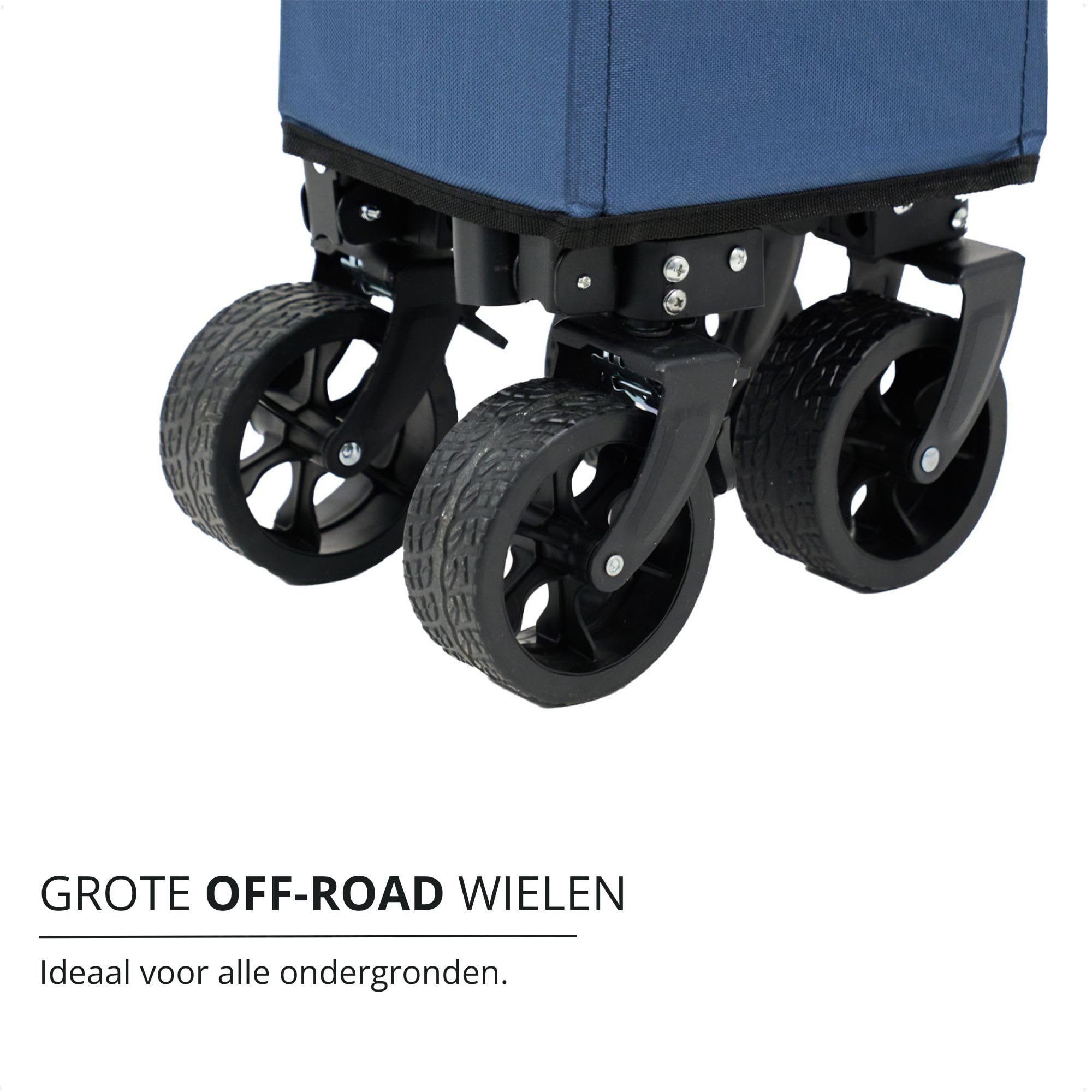 Luvego Carrello Spiaggia - 35L, Carrello Pieghevole, 4 Grandi ruote, Ruote a 360º, Trasportare fino a 100 kg, Maniglia regolabile, Per tutti i terreni