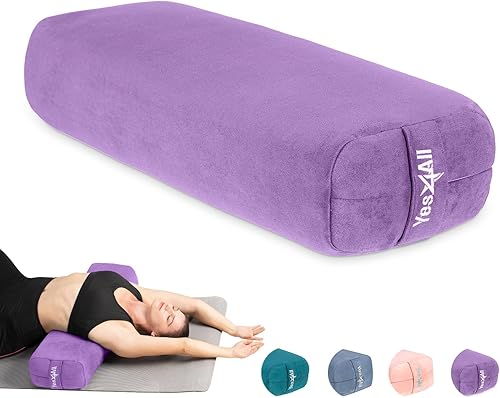 Miniatura 10 de Yes4All Triple-Layer Sponge Yoga Bolster Pillow for Restorative Yoga & Meditation - Versatile Yoga Support Pillow, Balance & Poses Modification C.