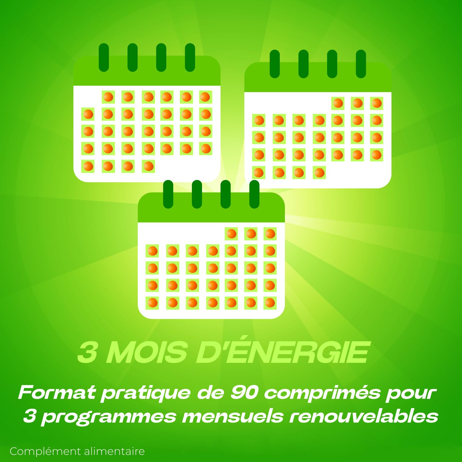 Berocca Energie Orange - Multivitamines et Minéraux - Vitamine C, B3, B5, B1, B12, Calcium, Magnésium et Zinc - Complément alimentaire - Aide à réduire la fatigue - 2x45 comprimés effervescents