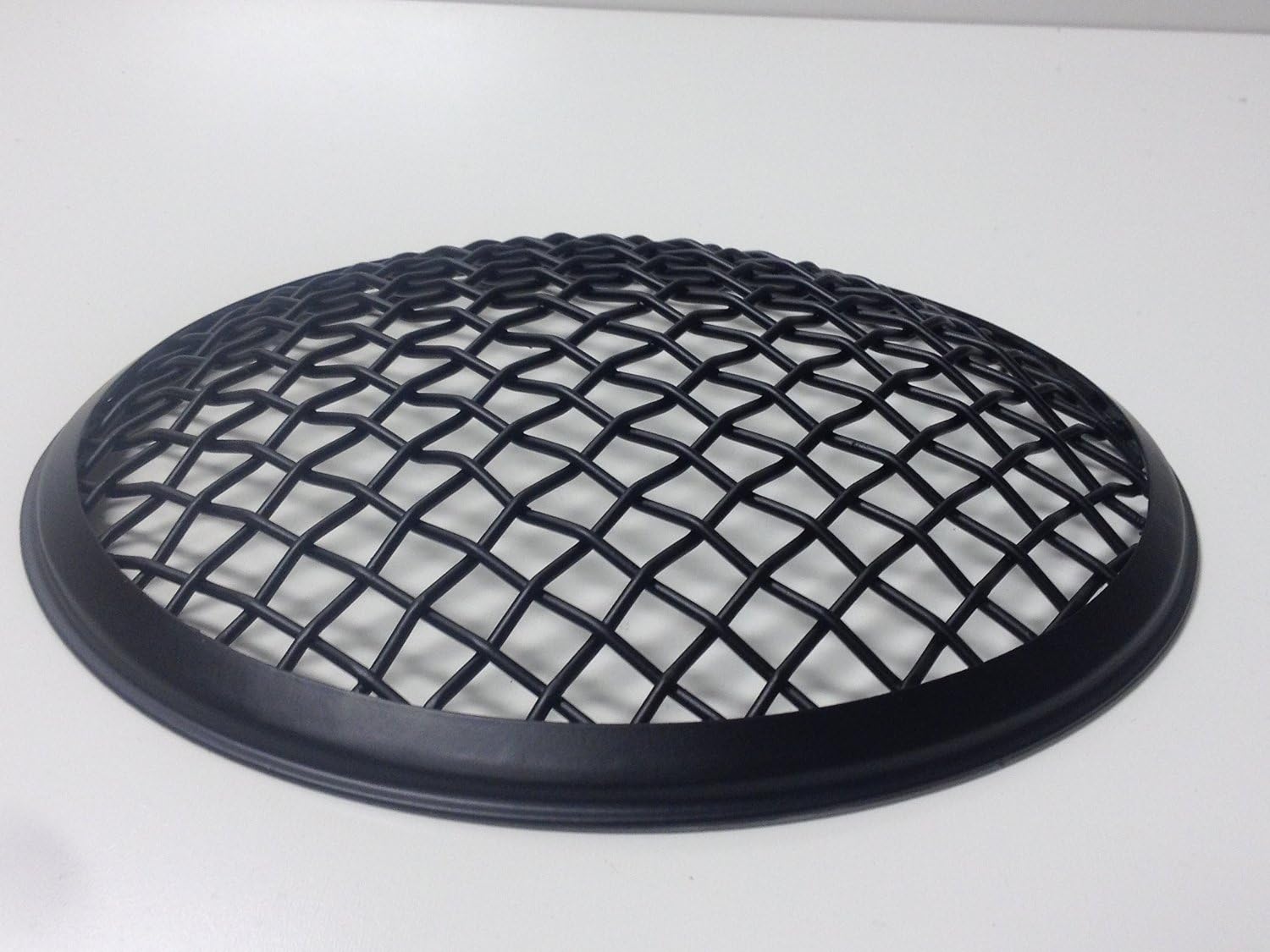 Wire Mesh 7" Wire Mesh Headlight Cover Black Halogen Stone