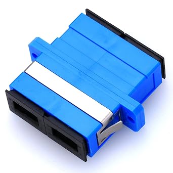 20pcs Fiber Optic Adapter Connector Duplex SC-SC Single Mode Cable, Plastic SC Flange Coupler