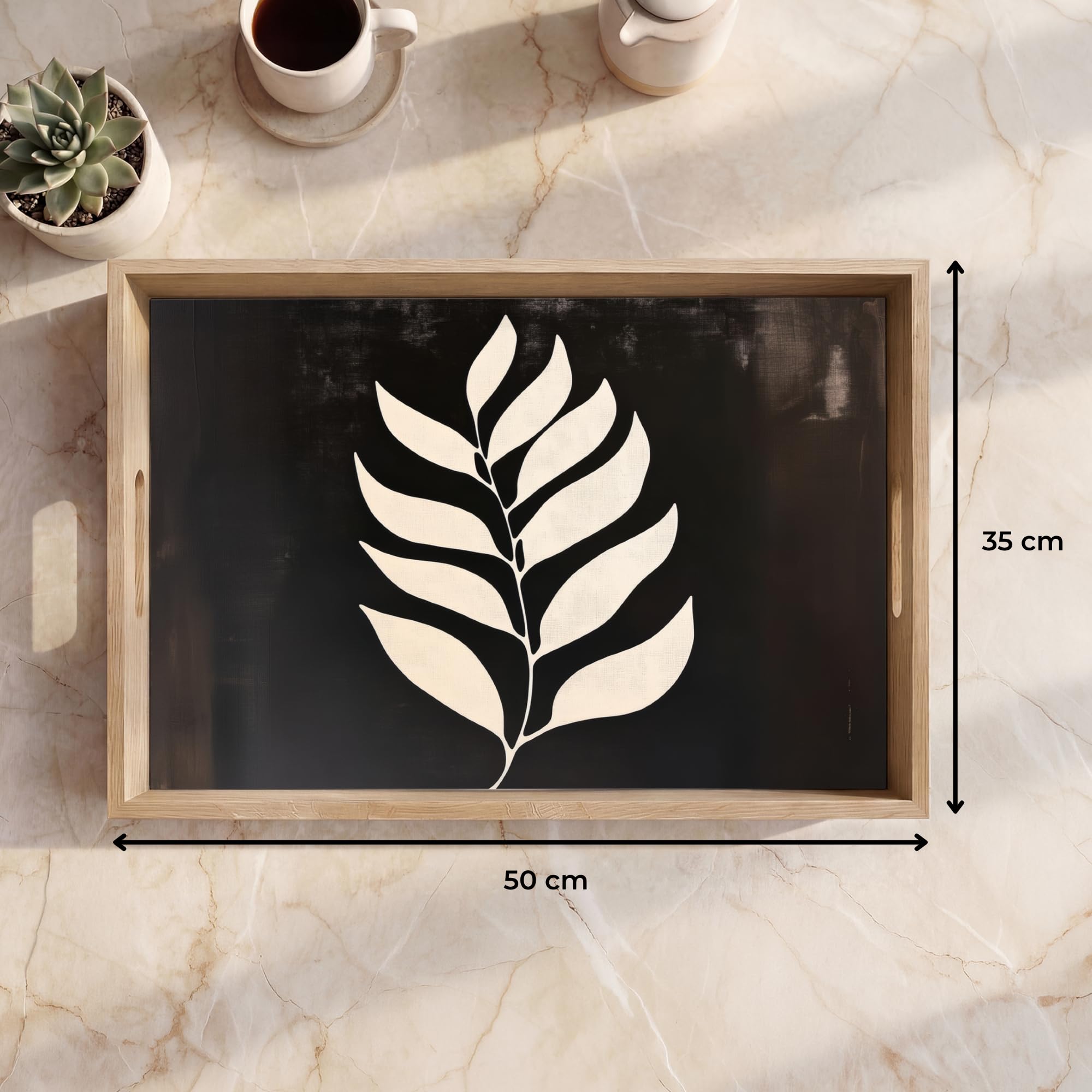 Plateau Bois Plateaux Service Decoratif Table Dejeuner Résistant